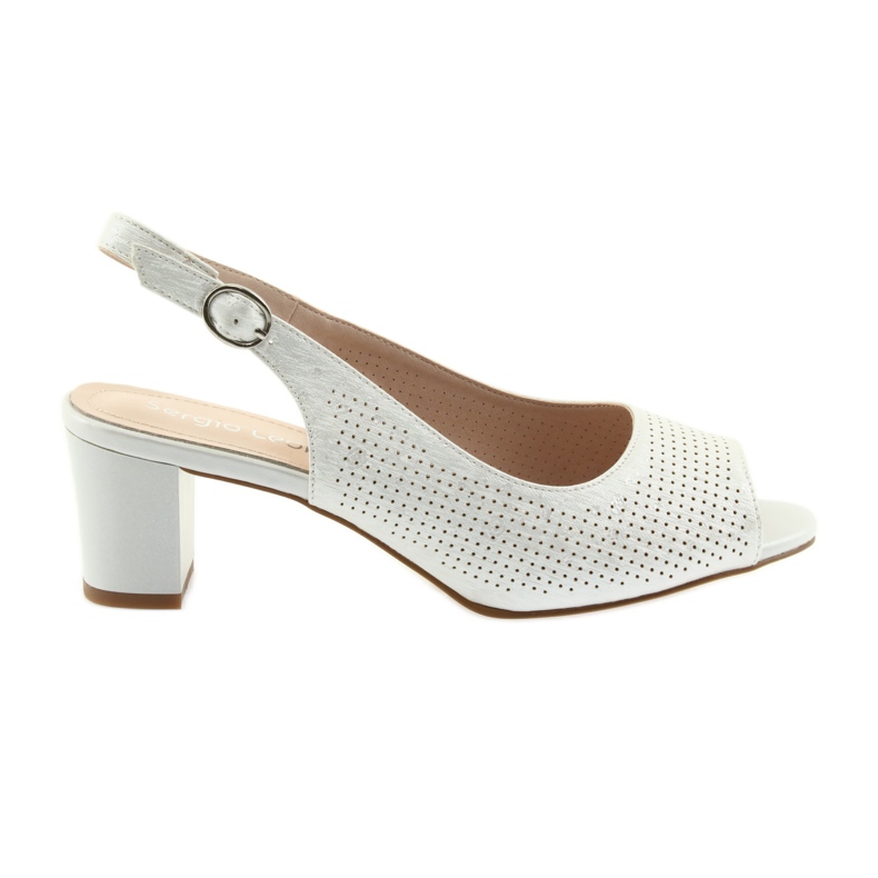 Sandály na postu Sergio Leone 794 stříbro šedá