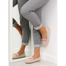 Klasické dámské mokasíny béžové 3145 Beige II-GAT béžový