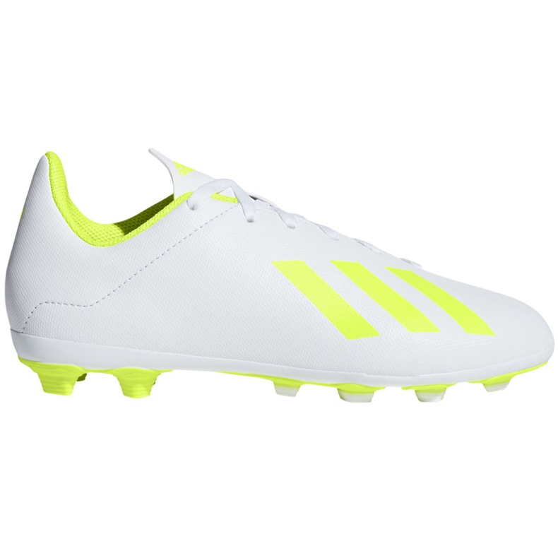 Kopačky Adidas X 18.4 FxG Jr BB9380 vícebarevný bílý Kopačky Adidas X 18.4 FxG Jr BB9380 vícebarevný bílý