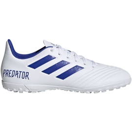 Kopačky Adidas Predator 19.4 Tf M D97971 bílý bílý Kopačky Adidas Predator 19.4 Tf M D97971 bílý bílý