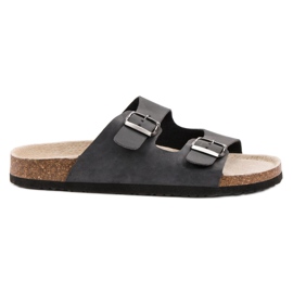 Pohodlné dámské pantofle černý