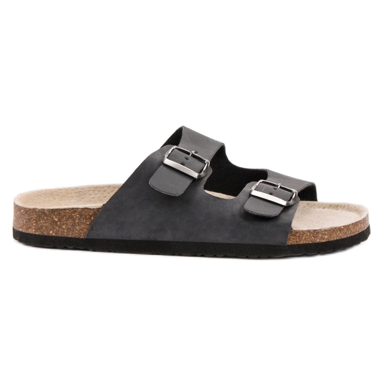 Pohodlné dámské pantofle černá