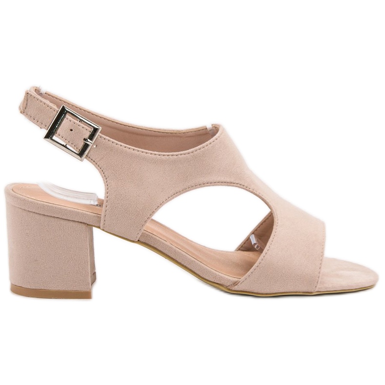 Queen Vivi Semišové sandály hnědý