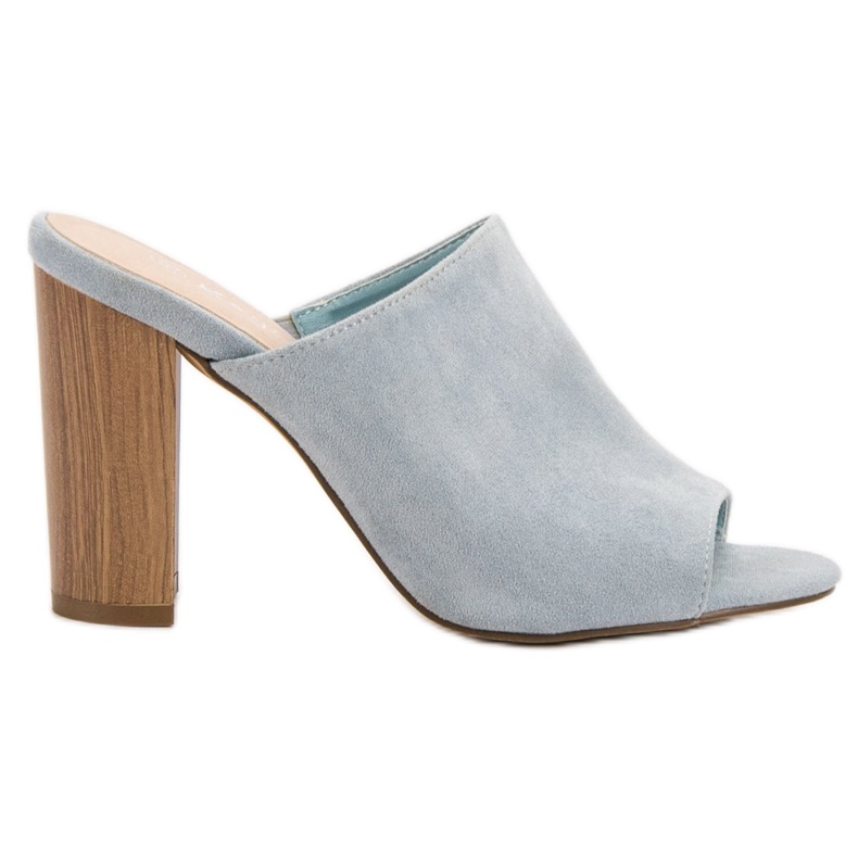 Kayla Vestavěné sandály na vysokém podpatku modrý