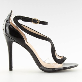 Černé sandály 1443 Black II-GAT černá