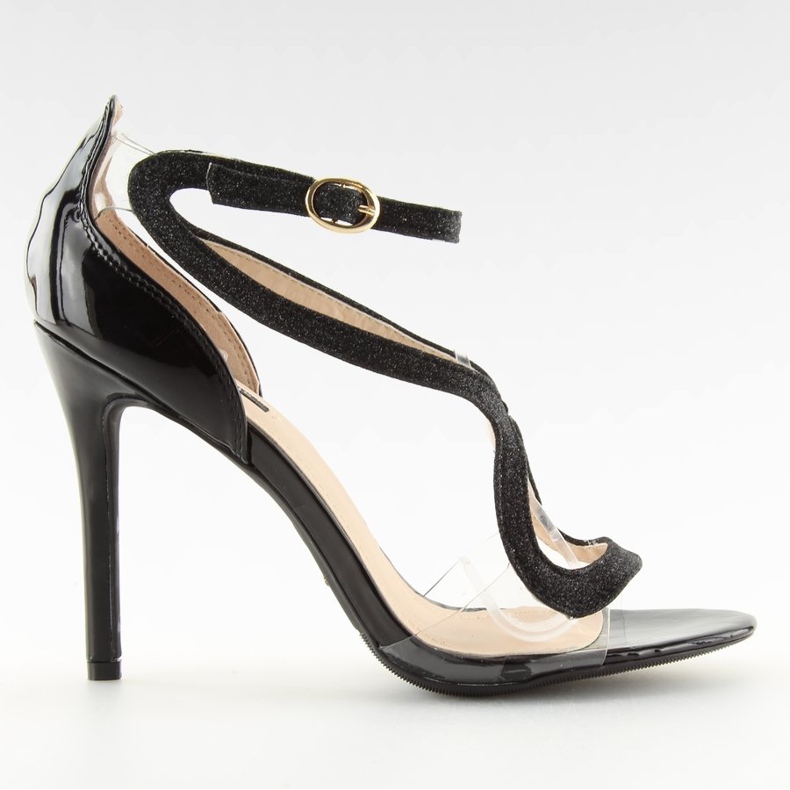 Černé sandály 1443 Black II-GAT černá