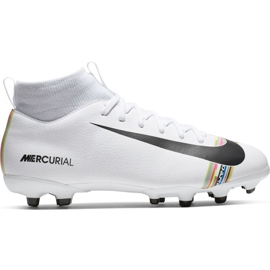 Kopačky Nike Mercurial Superfly 6 Academy Mg Jr AJ3111-109 vícebarevný bílý