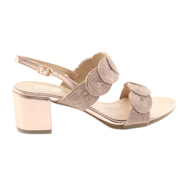 Sandály se zlatou šňůrou soutache Filippo 793 zlatý Sandály se zlatou šňůrou soutache Filippo 793 zlatý