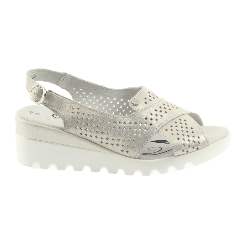 Zlaté dámské sandály na klínku Filippo 729 zlatý