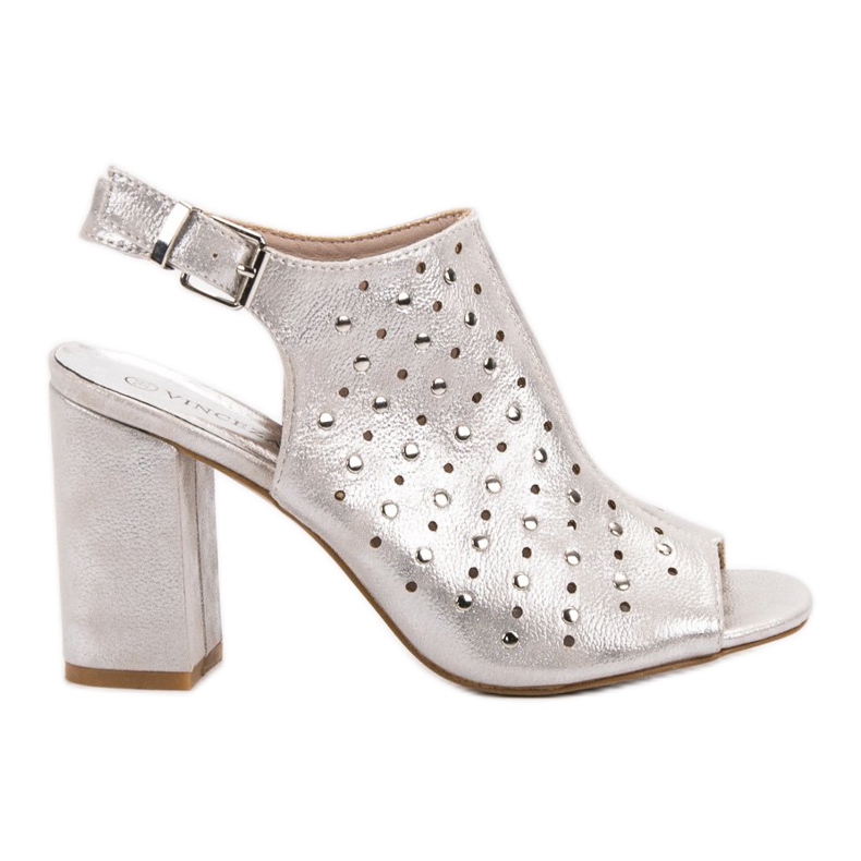 Sandály VINCEZA s tryskami šedá