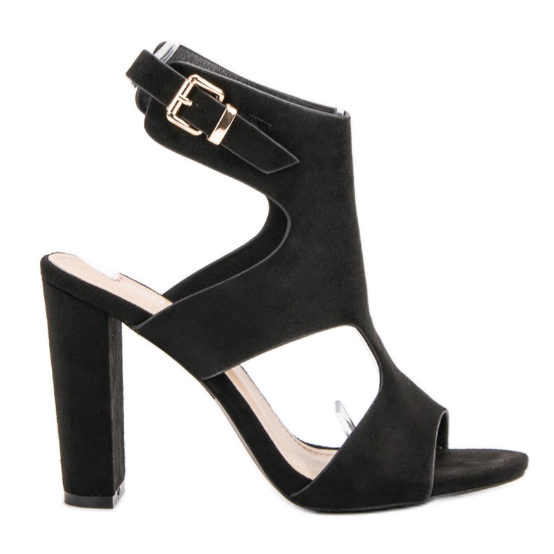 Seastar Elegantní semišové sandály černá