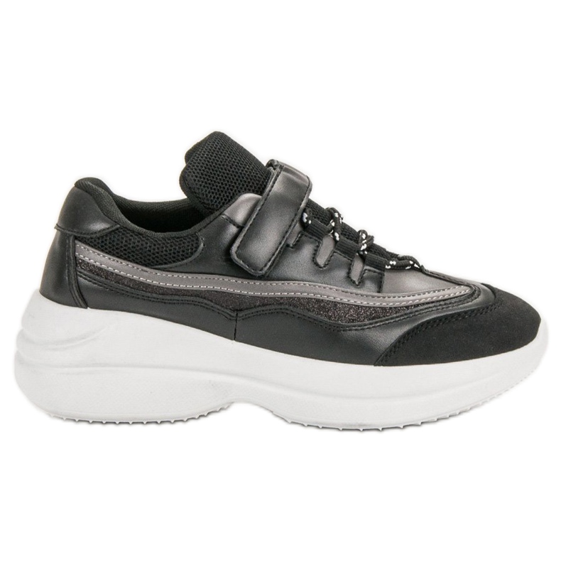 Módní černé tenisky černá