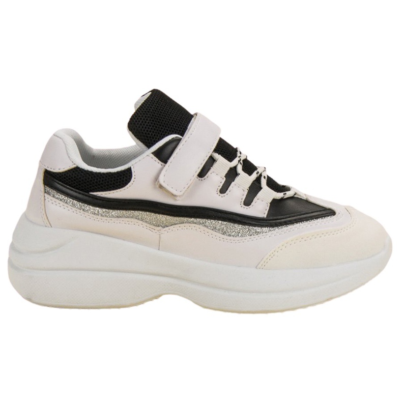 Módní BÍLÉ A ČERNÉ tenisky bílý černá