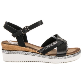 Evento Černé Sandály Na Klínu černý