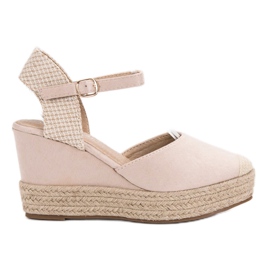 Seastar Espadrilky na platformě béžový