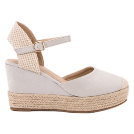 Seastar Klínové espadrilky šedá