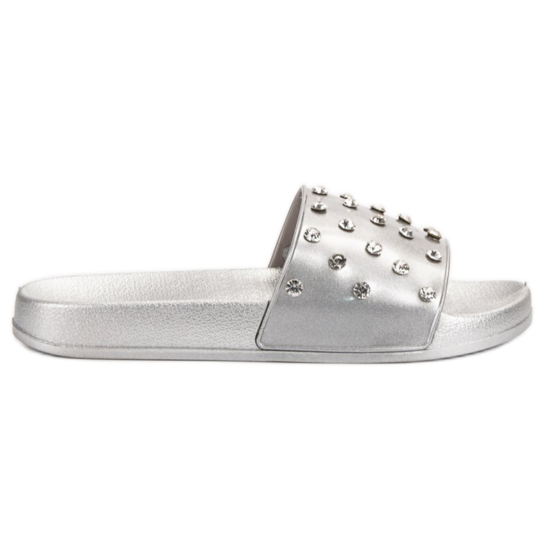 SHELOVET Pohodlné dámské pantofle šedá SHELOVET Pohodlné dámské pantofle šedá