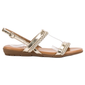 Cm Paris Neformální sandály žlutá