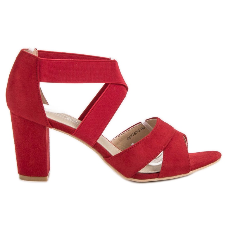 Filippo Červené nazouvací sandály