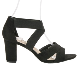 Filippo Černé nazouvací sandály černá Filippo Černé nazouvací sandály černá