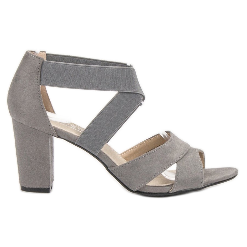 Filippo Šedé nazouvací sandály šedá