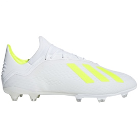 Kopačky Adidas X 18.2 Fg M BB9364 bílý bílý Kopačky Adidas X 18.2 Fg M BB9364 bílý bílý