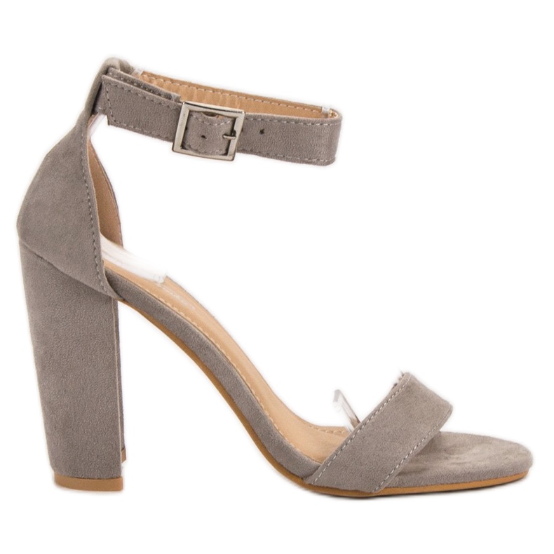 SHELOVET Klasické sandály na baru šedá