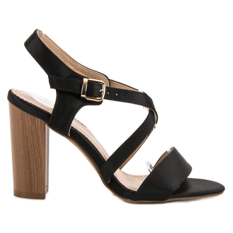 Kayla Sexy sandály na baru černá