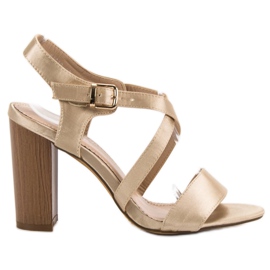 Kayla Sexy sandály na baru žlutá Kayla Sexy sandály na baru žlutá