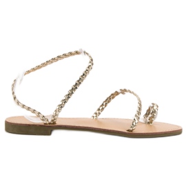 Comer Dámské nazouvací sandály žluť