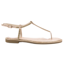 Comer Zlaté japonské sandály zlatý