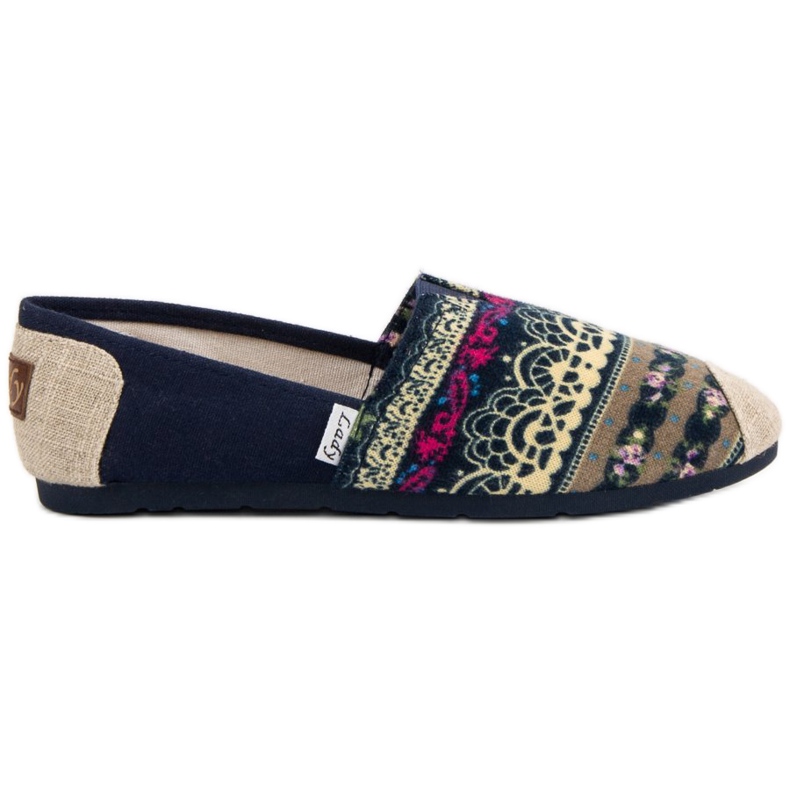 Lady Fashion Slip On Boho tenisky modrý vícebarevný