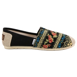 Lady Fashion Slip On Boho tenisky černý vícebarevný