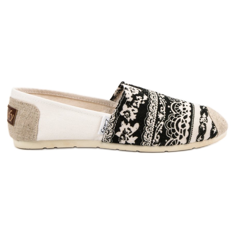 Lady Fashion Slip On Boho tenisky černá hnědý