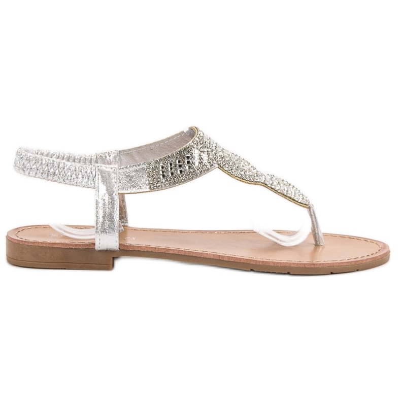 SHELOVET Nazouvací japonské sandály šedá SHELOVET Nazouvací japonské sandály šedá