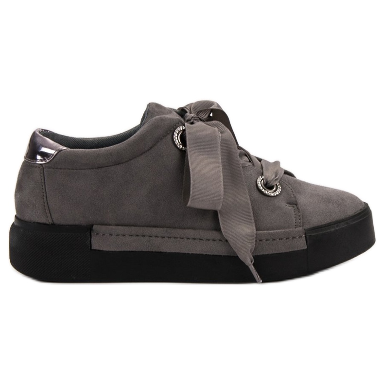 Belle Women Semišové sportovní boty šedá