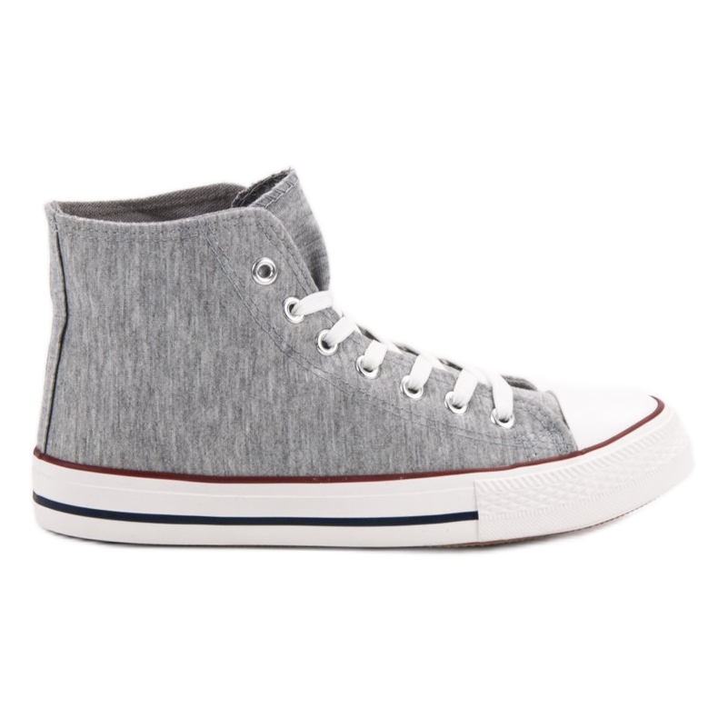 Jumex Vysoké šedé tenisky šedá