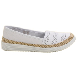 SHELOVET Textilní espadrilky bílý