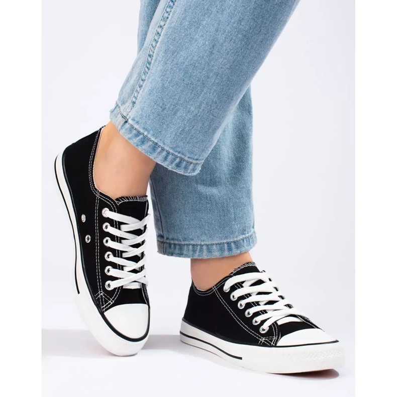 J. Star Klasické černé tenisky černá