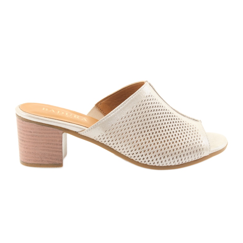 Zlaté dámské pantofle Badura 5311 žlutá vícebarevný