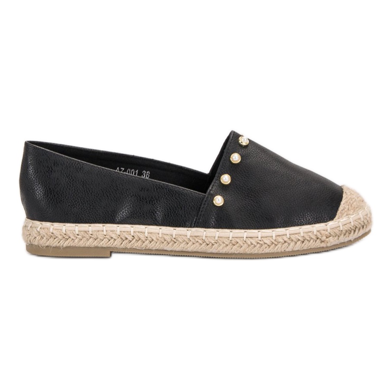 SHELOVET Černé espadrilky černá SHELOVET Černé espadrilky černá