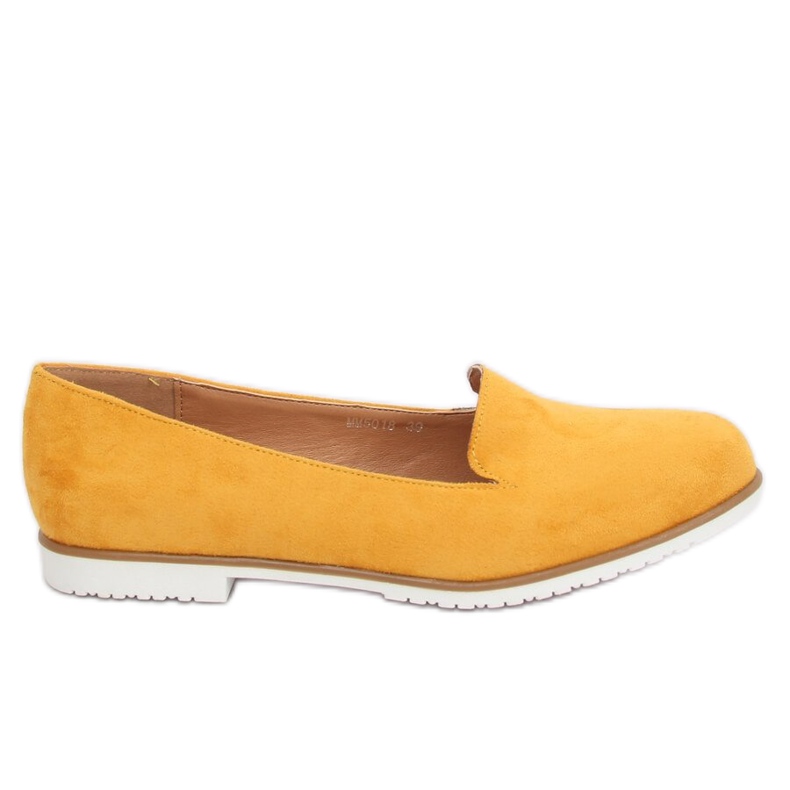 Žluté mokasíny lordsy MM50188 Žluté žlutá