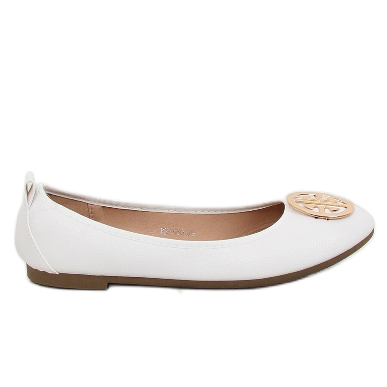 Bílé dámské balerínky VS-660 White bílý Bílé dámské balerínky VS-660 White bílý