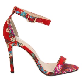 Orientální červené sandály KSL708 Red červený