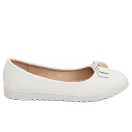 Bílé dámské balerínky YSD-03 White bílý