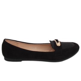 Černé dámské mokasíny VS-662 Black černá