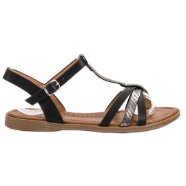 Small Swan Neformální sandály černý