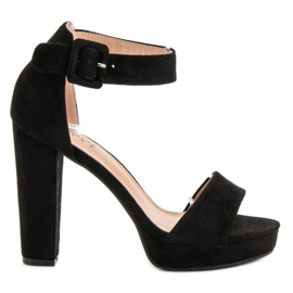 Seastar Sexy sandály na platformě černý