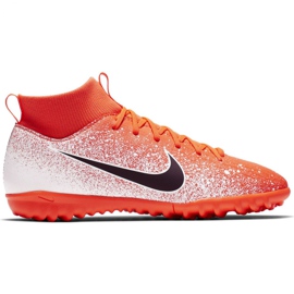 Kopačky Nike Mercurial Superfly X 6 Academy Tf Jr AH7344-801 vícebarevný pomerančový