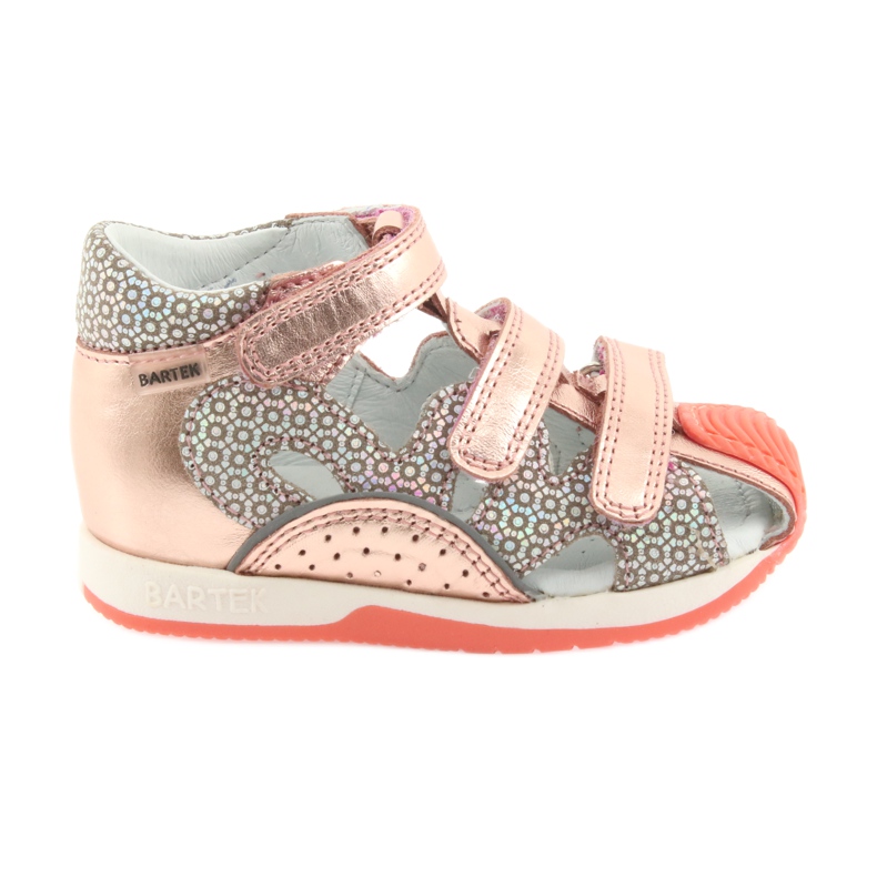 Sandály Bartek 81021 růžové zlato oranžový šedá žlutá růžový
